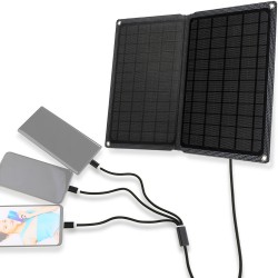 Soshine fotovoltaická přenosná solární nabíječka Solar Charger 15W 2xUSB